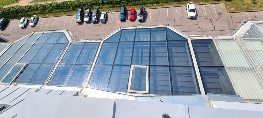Герметизация стекляной крыши