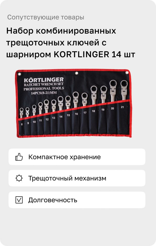 Набор комбинированных ключей 14 шт.
